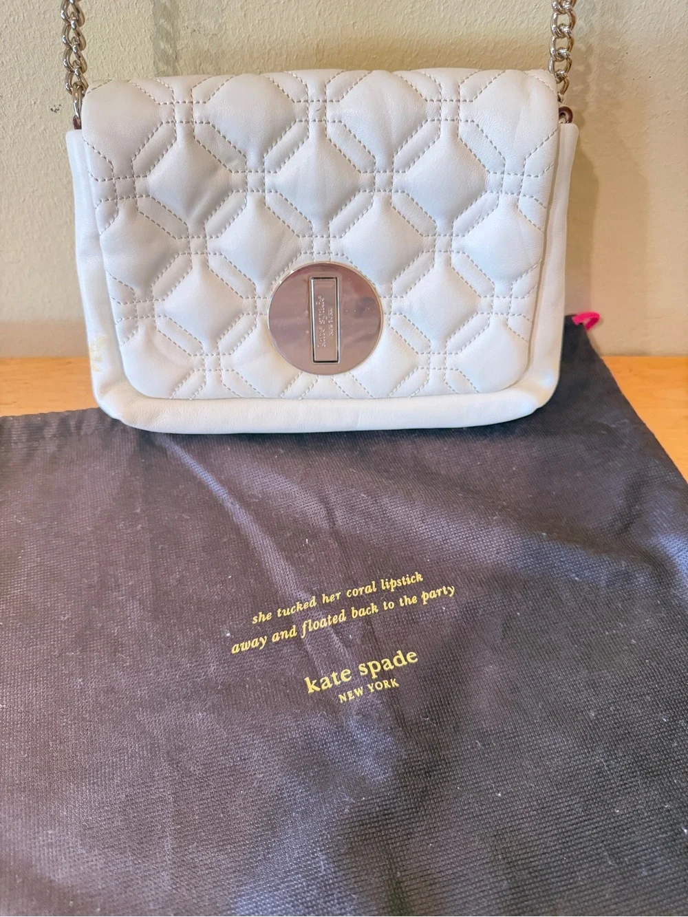 Kate Spade Astor Court Naomi bone quilted crossbody WKRU1999